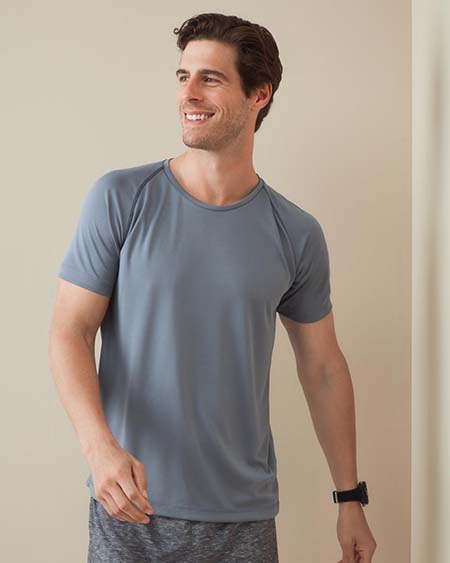 Tee-shirt col rond pour hommes