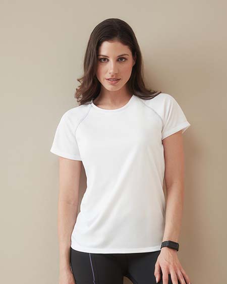 T-shirt con girocollo da donna